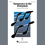 Download or print Eric Tsavdar Tomorrow Is For Everyone Sheet Music Printable PDF -page score for Concert / arranged SATB Choir SKU: 1157422.