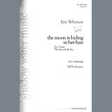 Download or print Eric Whitacre The Moon Is Hiding In Her Hair (from The City And The Sea) Sheet Music Printable PDF -page score for Concert / arranged SATB Choir SKU: 420582.