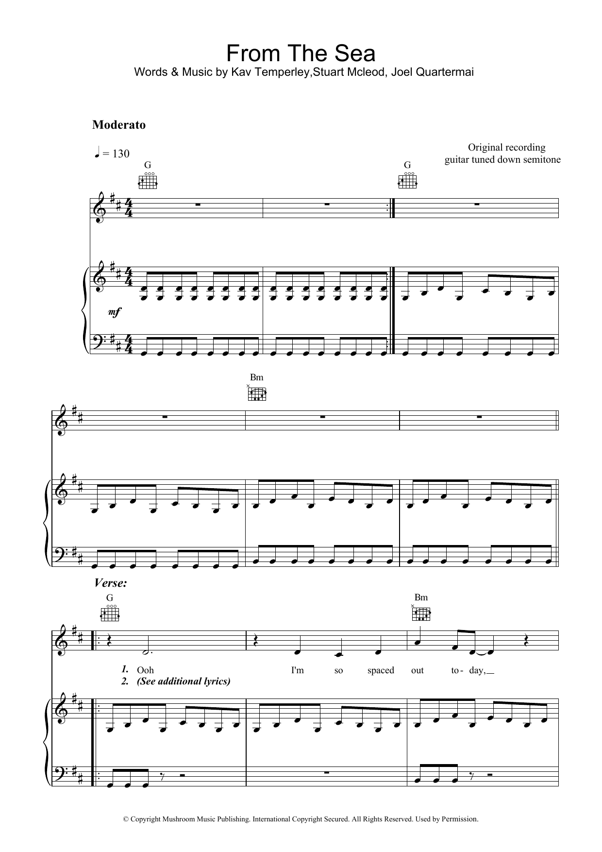 Download Eskimo Joe From The Sea Sheet Music and learn how to play Piano, Vocal & Guitar PDF digital score in minutes