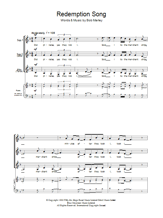 Download Eternal Redemption Song Sheet Music and learn how to play SSA PDF digital score in minutes