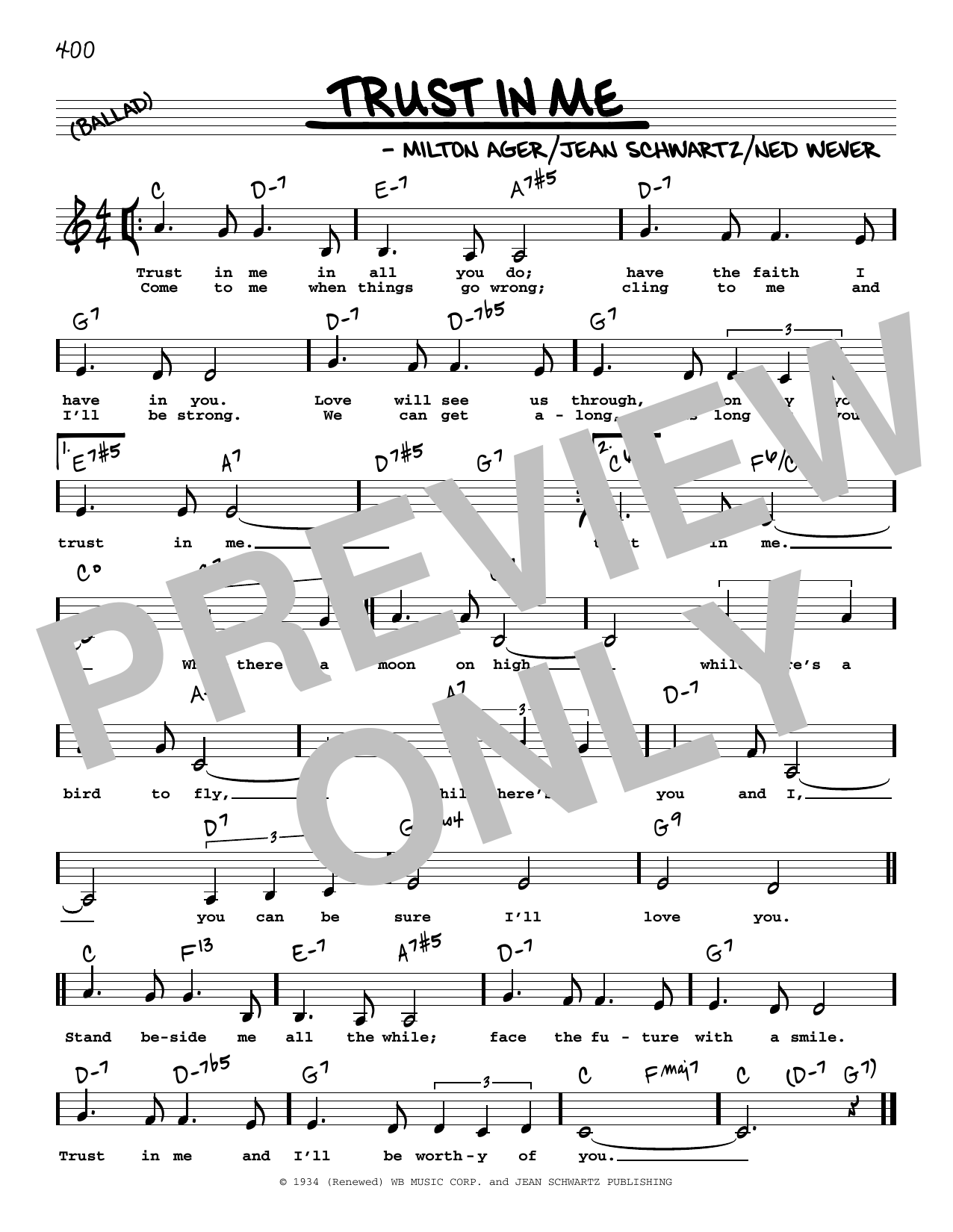 Download Etta James Trust In Me (Low Voice) Sheet Music and learn how to play Real Book – Melody, Lyrics & Chords PDF digital score in minutes