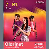 Download or print Eugène Bozza Aria (Grade 7, list B1, from the ABRSM Clarinet Syllabus from 2026) Sheet Music Printable PDF -page score for Classical / arranged Clarinet Solo SKU: 1765193.