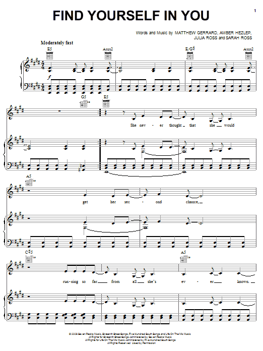 Download Everlife Find Yourself In You Sheet Music and learn how to play Easy Guitar Tab PDF digital score in minutes