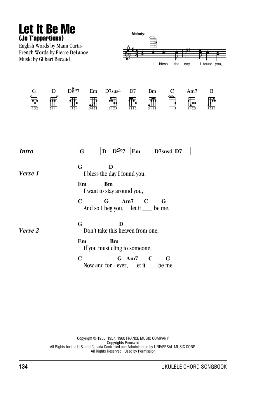 Download Everly Brothers Let It Be Me (Je T'appartiens) Sheet Music and learn how to play Clarinet Solo PDF digital score in minutes