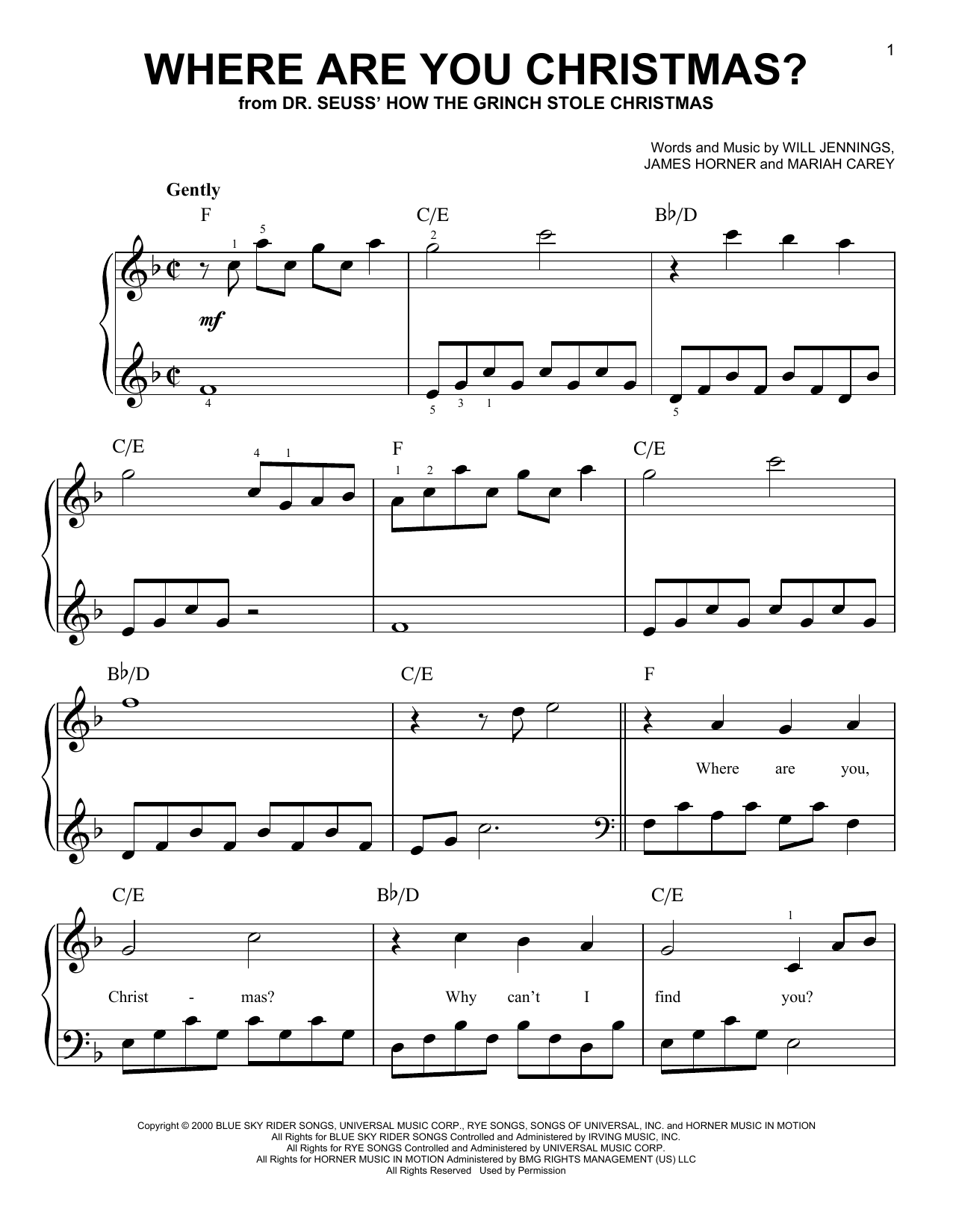 Download Faith Hill Where Are You Christmas? Sheet Music and learn how to play CHDBDY PDF digital score in minutes