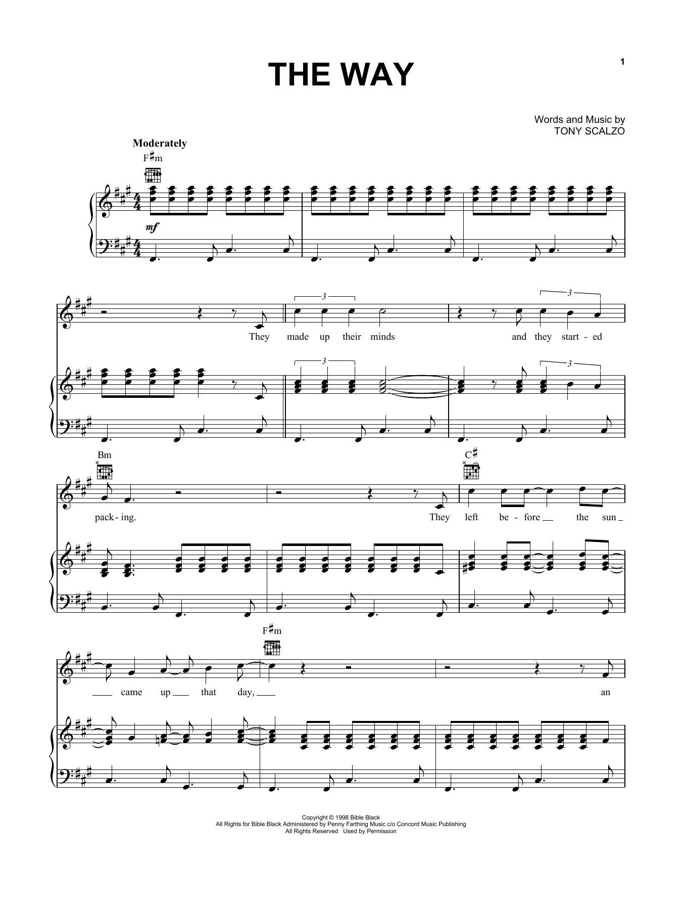 Download Fastball The Way Sheet Music and learn how to play Guitar Lead Sheet PDF digital score in minutes