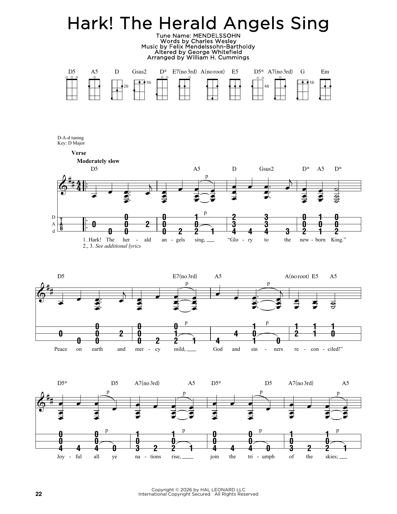 Download Felix Mendelssohn-Bartholdy Hark! The Herald Angels Sing Sheet Music and learn how to play Violin PDF digital score in minutes