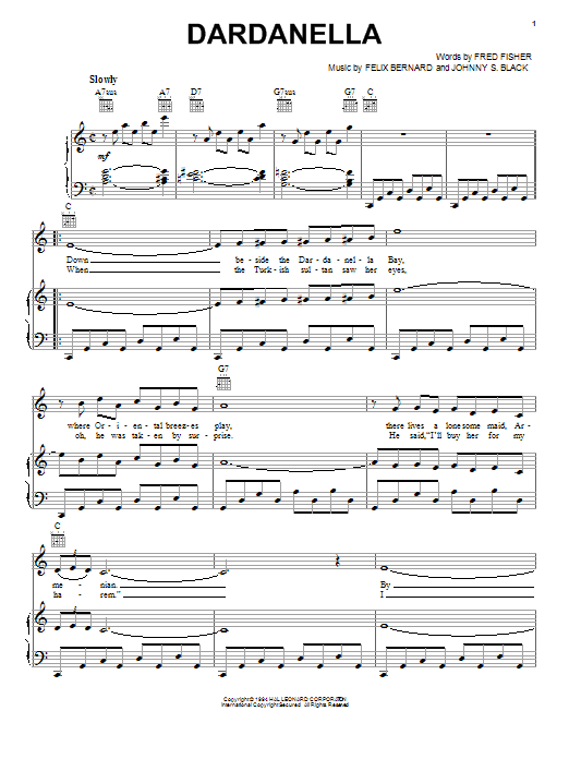 Download Felix Bernard Sheet Music and learn how to play Piano, Vocal & Guitar (Right-Hand Melody) PDF score in minutes