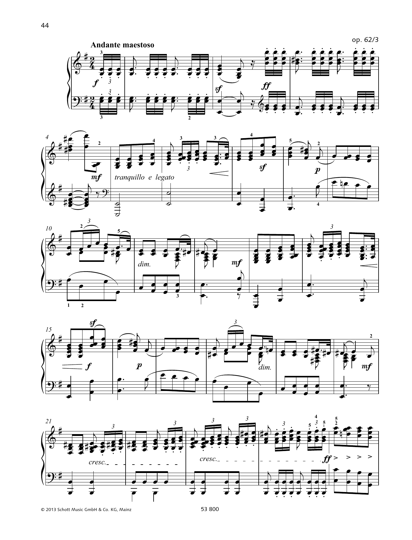 Download Felix Mendelssohn Bartholdy Andante maestoso Sheet Music and learn how to play Piano Solo PDF digital score in minutes