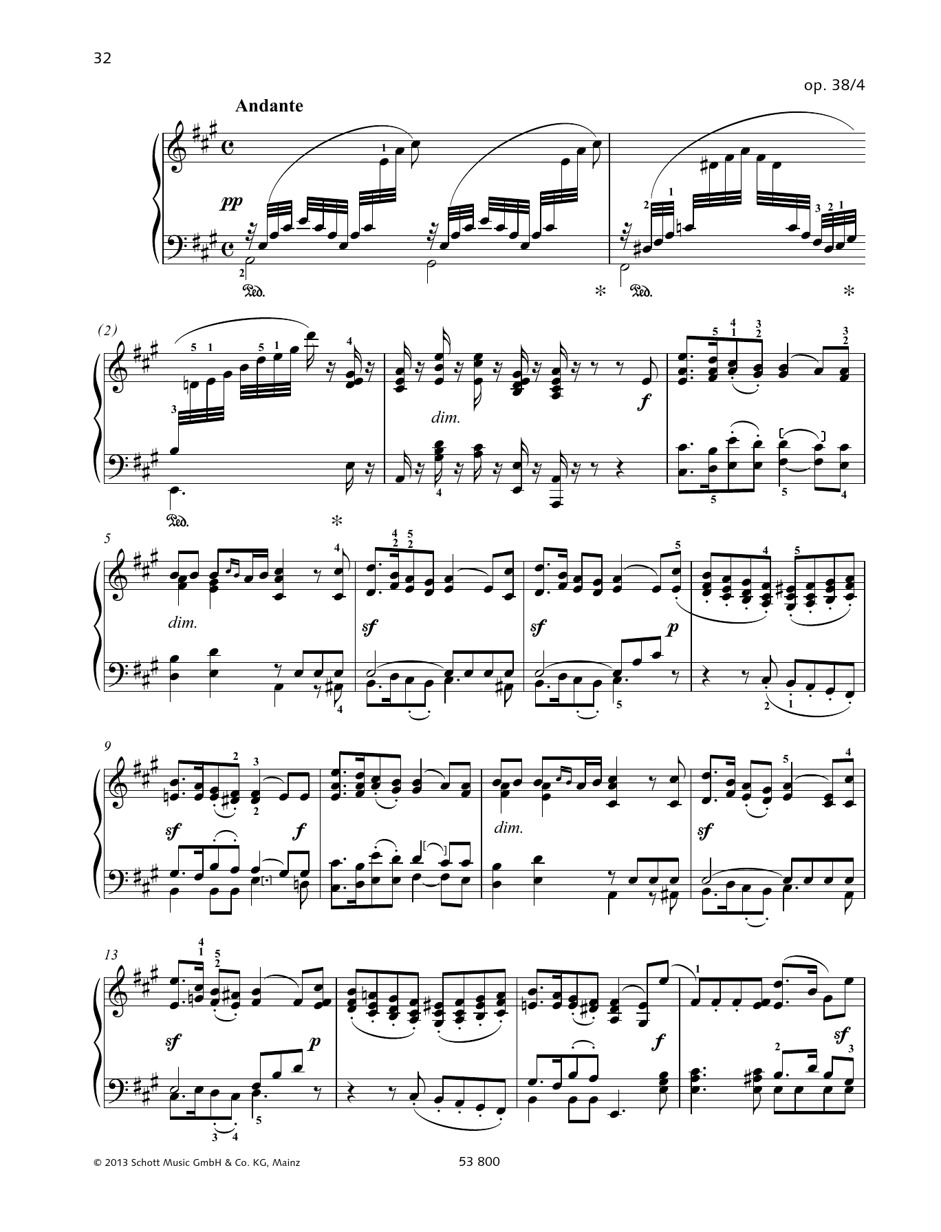 Download Felix Mendelssohn Bartholdy Andante Sheet Music and learn how to play Piano Solo PDF digital score in minutes