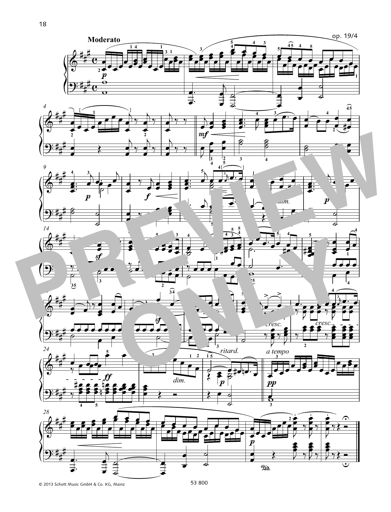 Download Felix Mendelssohn Bartholdy Moderato Sheet Music and learn how to play Piano Solo PDF digital score in minutes