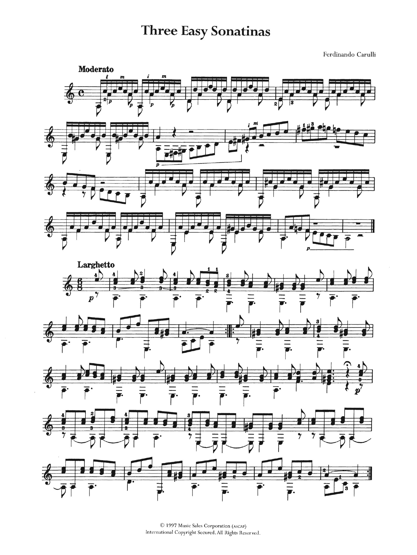 carulli sheet music