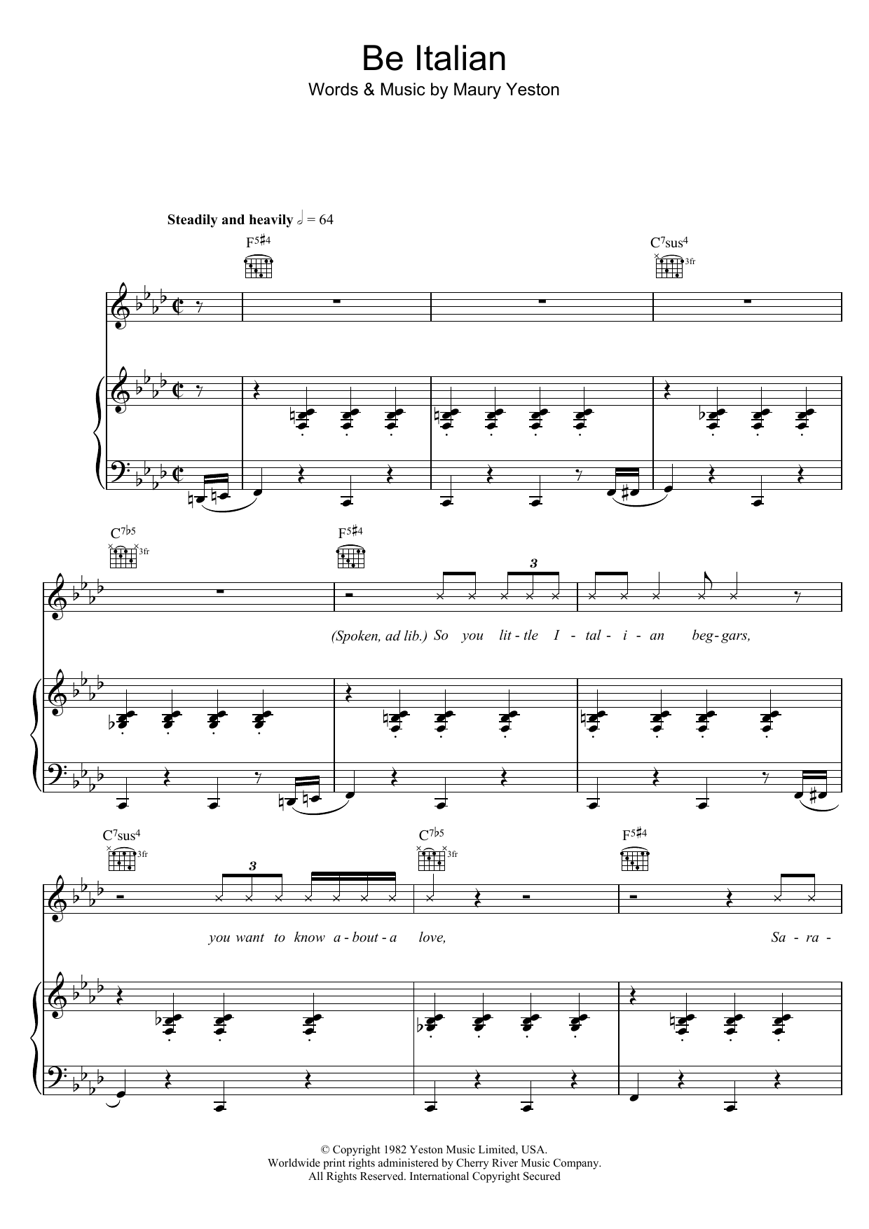 Download Fergie Be Italian Sheet Music and learn how to play Piano, Vocal & Guitar PDF digital score in minutes