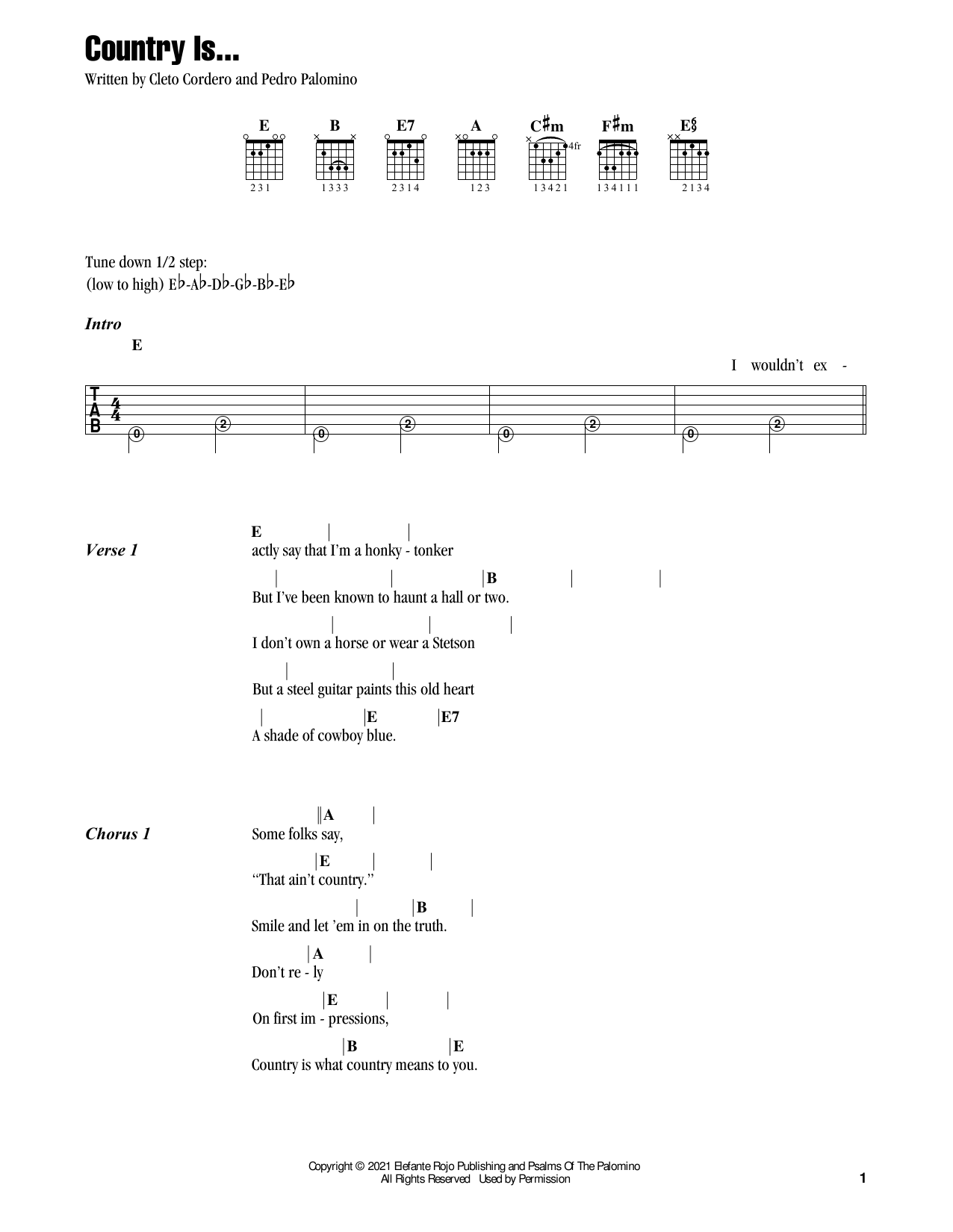 Download Flatland Cavalry Country Is... Sheet Music and learn how to play Guitar Chords/Lyrics PDF digital score in minutes