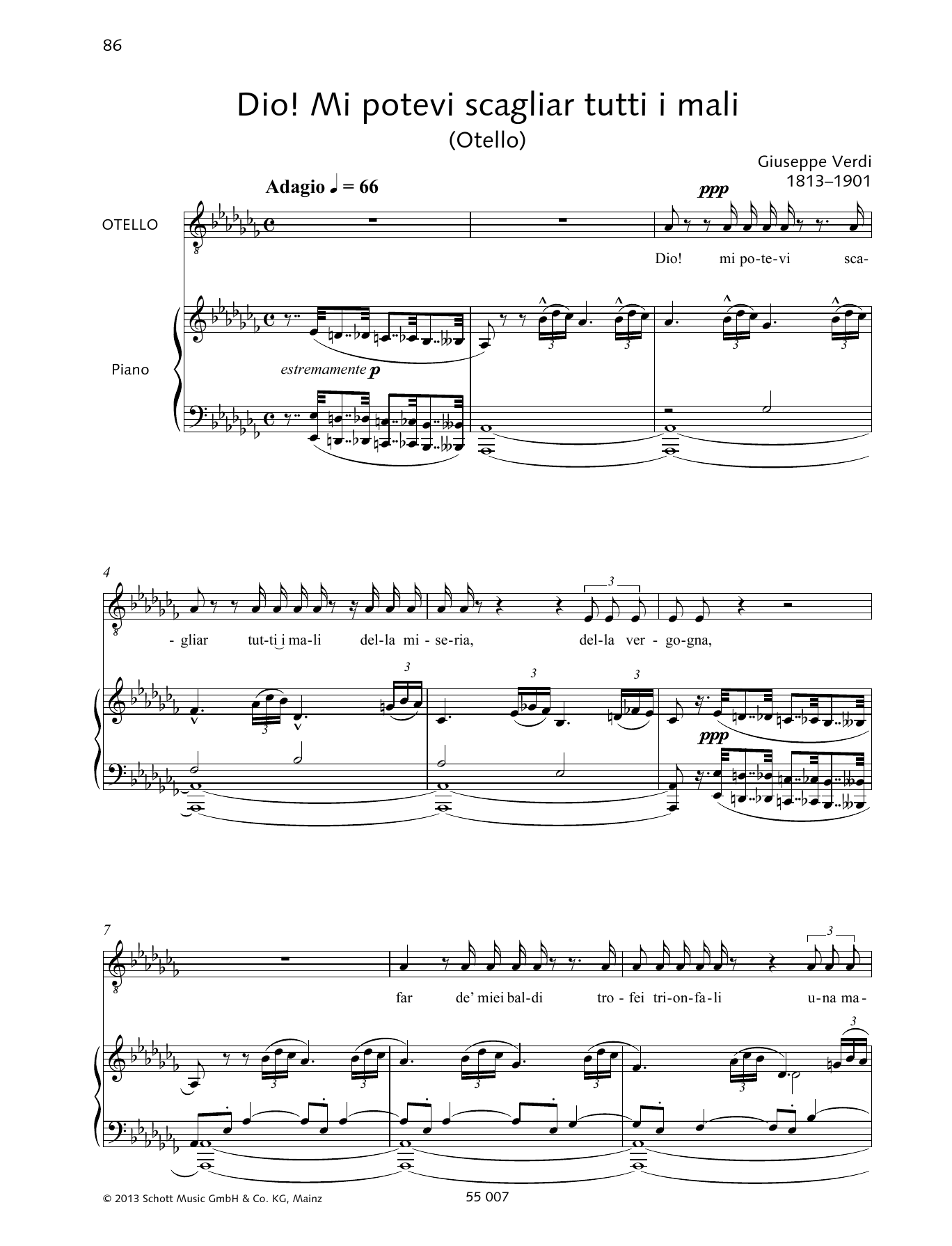 Download Francesca Licciarda Dio! Mi potevi scagliare tutti i mali Sheet Music and learn how to play Piano & Vocal PDF digital score in minutes