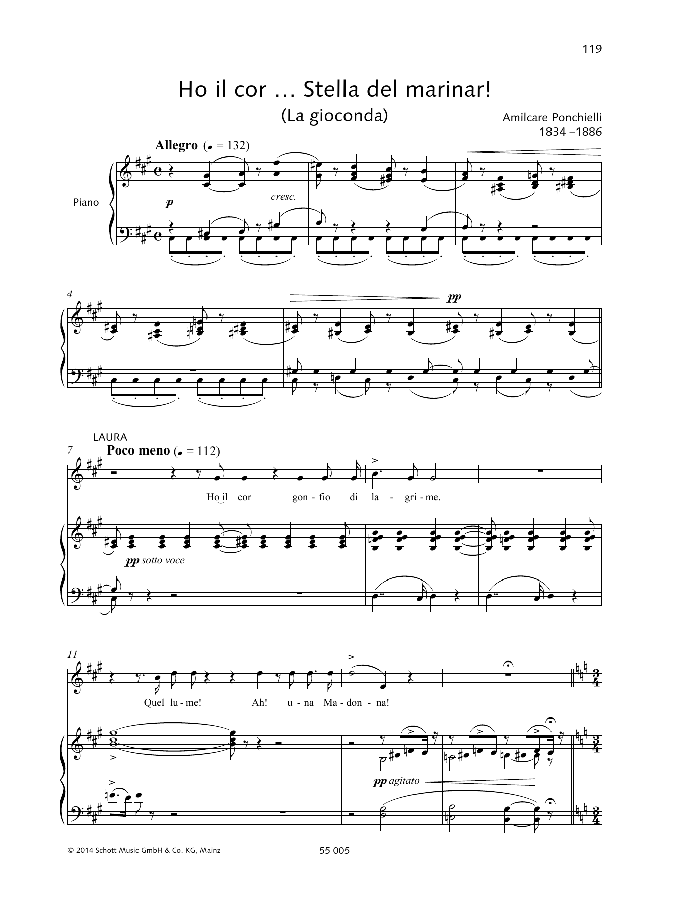 Download Francesca Licciarda Ho il cor... Stella del miranar! Sheet Music and learn how to play Piano & Vocal PDF digital score in minutes