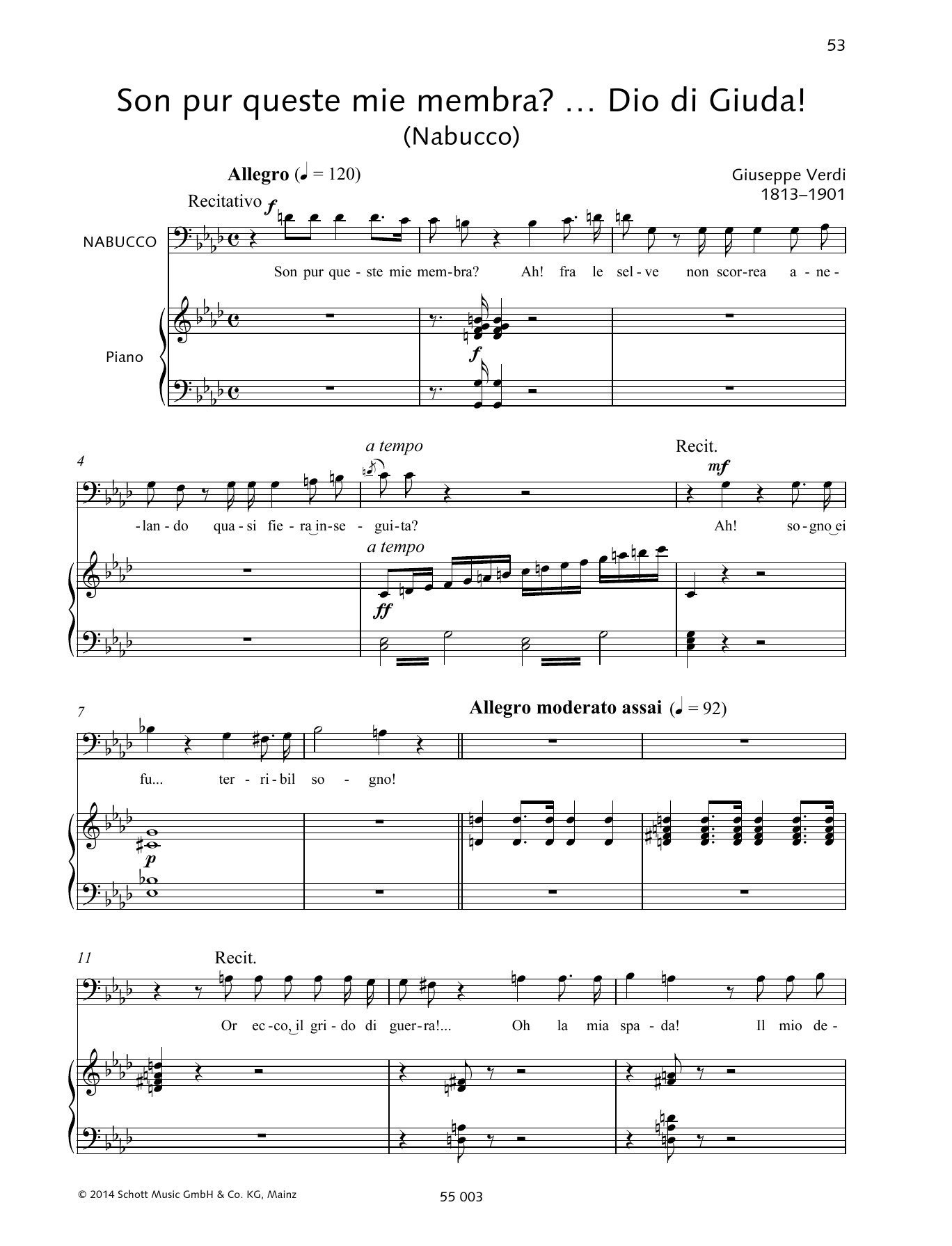 Download Francesca Licciarda Son pur queste mie membra?... Dio di Giuda! Sheet Music and learn how to play Piano & Vocal PDF digital score in minutes