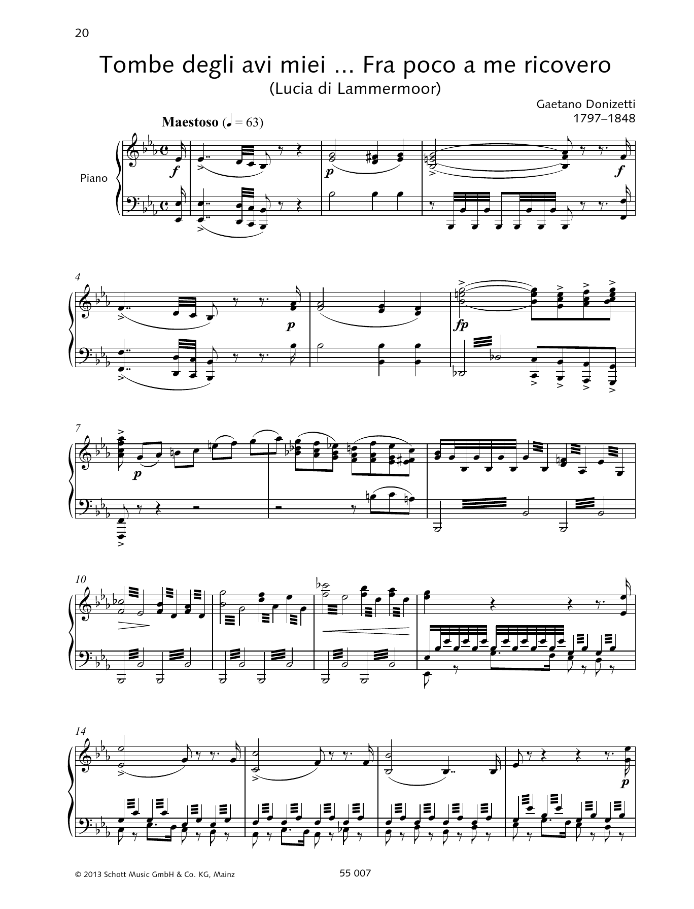 Download Francesca Licciarda Tombe degli avi miei Sheet Music and learn how to play Piano & Vocal PDF digital score in minutes