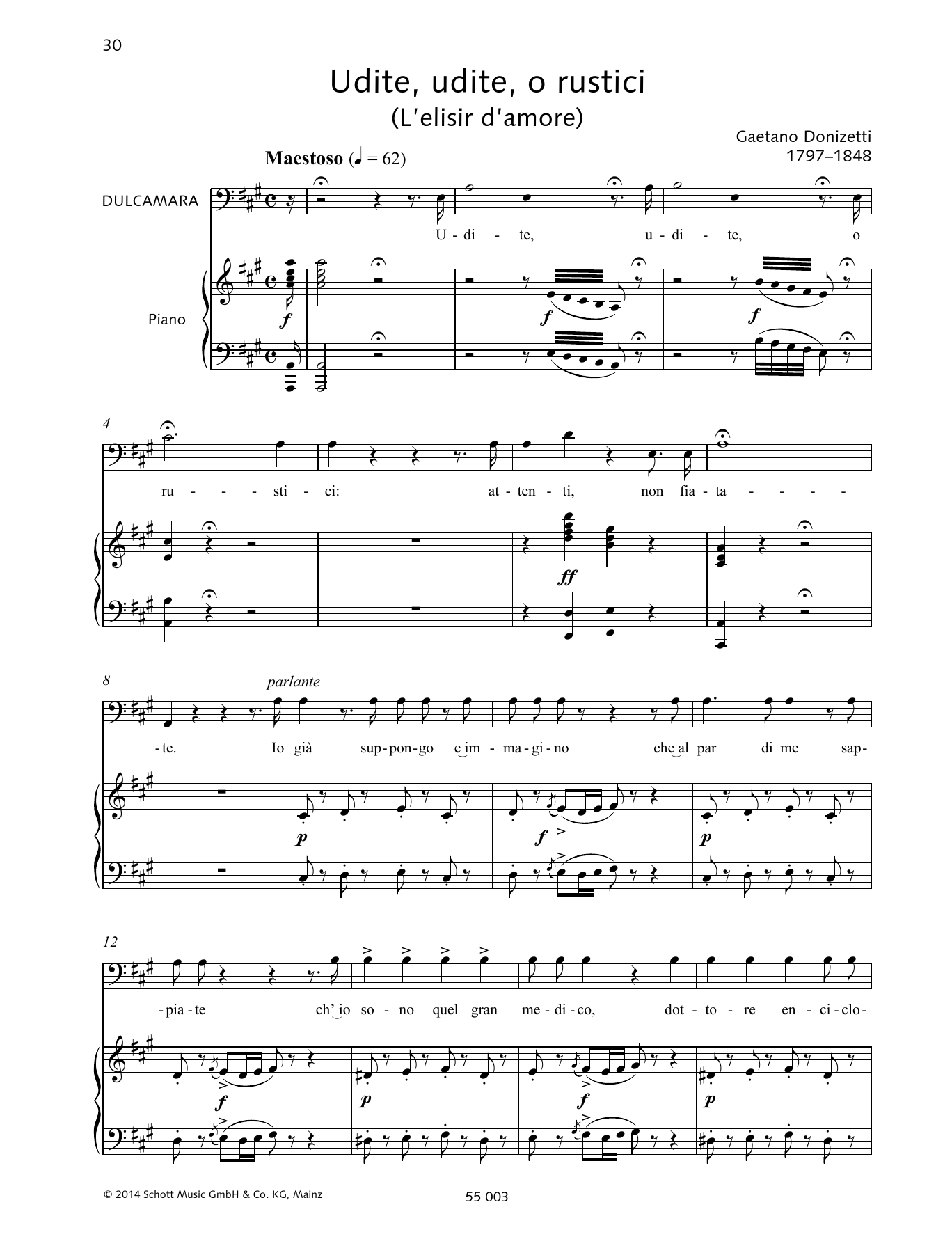 Download Francesca Licciarda Udite, udite, o rustici Sheet Music and learn how to play Piano & Vocal PDF digital score in minutes