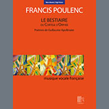 Download or print Francis Poulenc Le Bestiaire ou le Cortège d'Orphée (High Voice) Sheet Music Printable PDF -page score for Classical / arranged Piano & Vocal SKU: 1414163.
