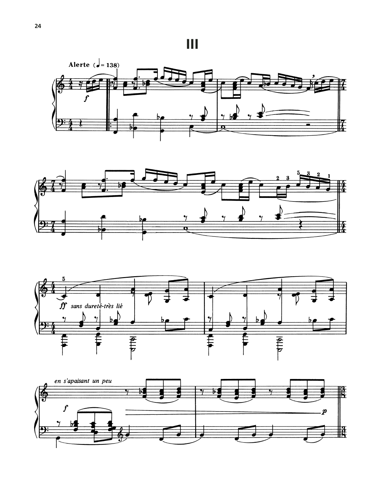 Download Francis Poulenc Mouvements Perpetuel Three Sheet Music and learn how to play Piano Solo PDF digital score in minutes