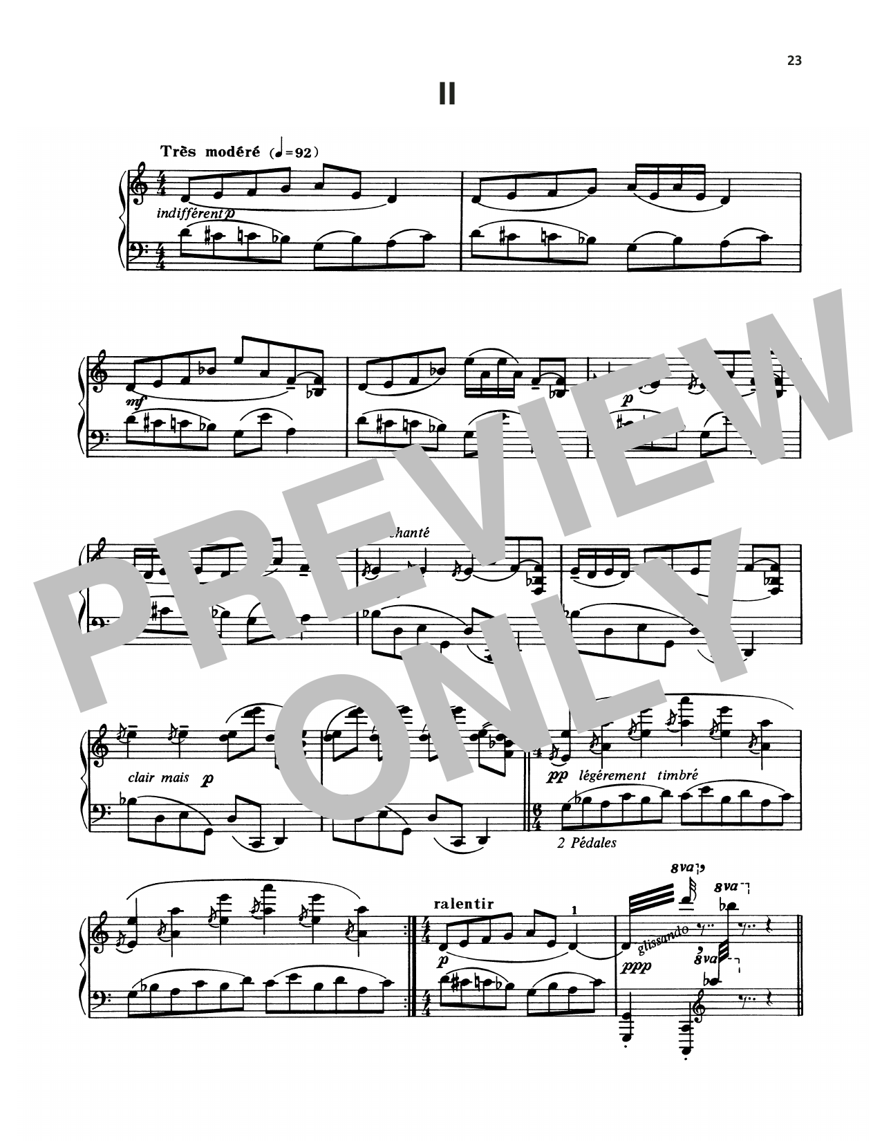 Download Francis Poulenc Mouvements Perpetuel Two Sheet Music and learn how to play Piano Solo PDF digital score in minutes