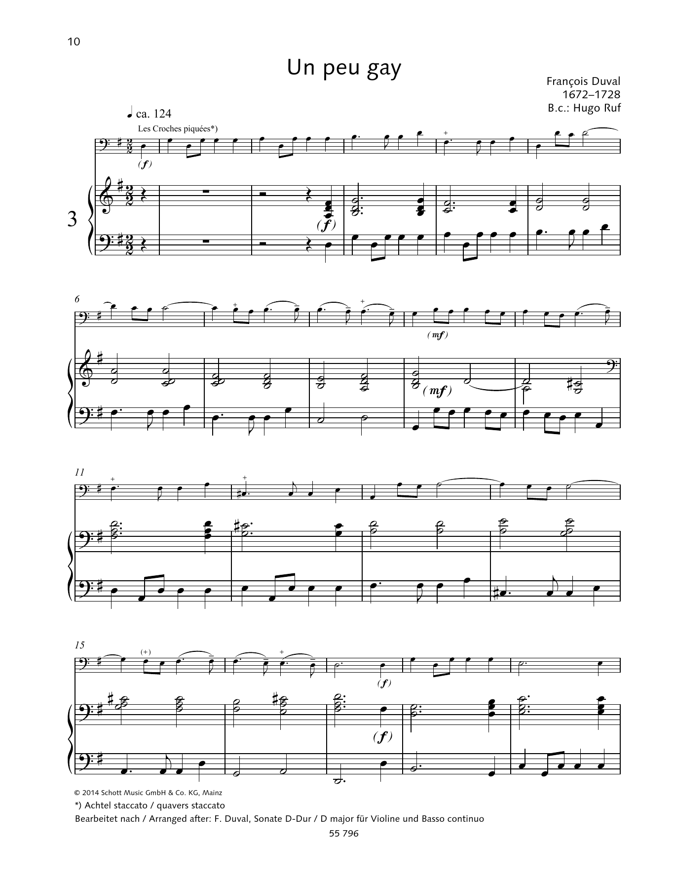 Download François Duval Un peu gay Sheet Music and learn how to play String Solo PDF digital score in minutes