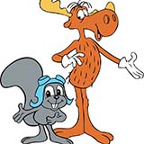 Download or print Frank Comstock Rocky & Bullwinkle Sheet Music Printable PDF -page score for Disney / arranged 5-Finger Piano SKU: 1363695.