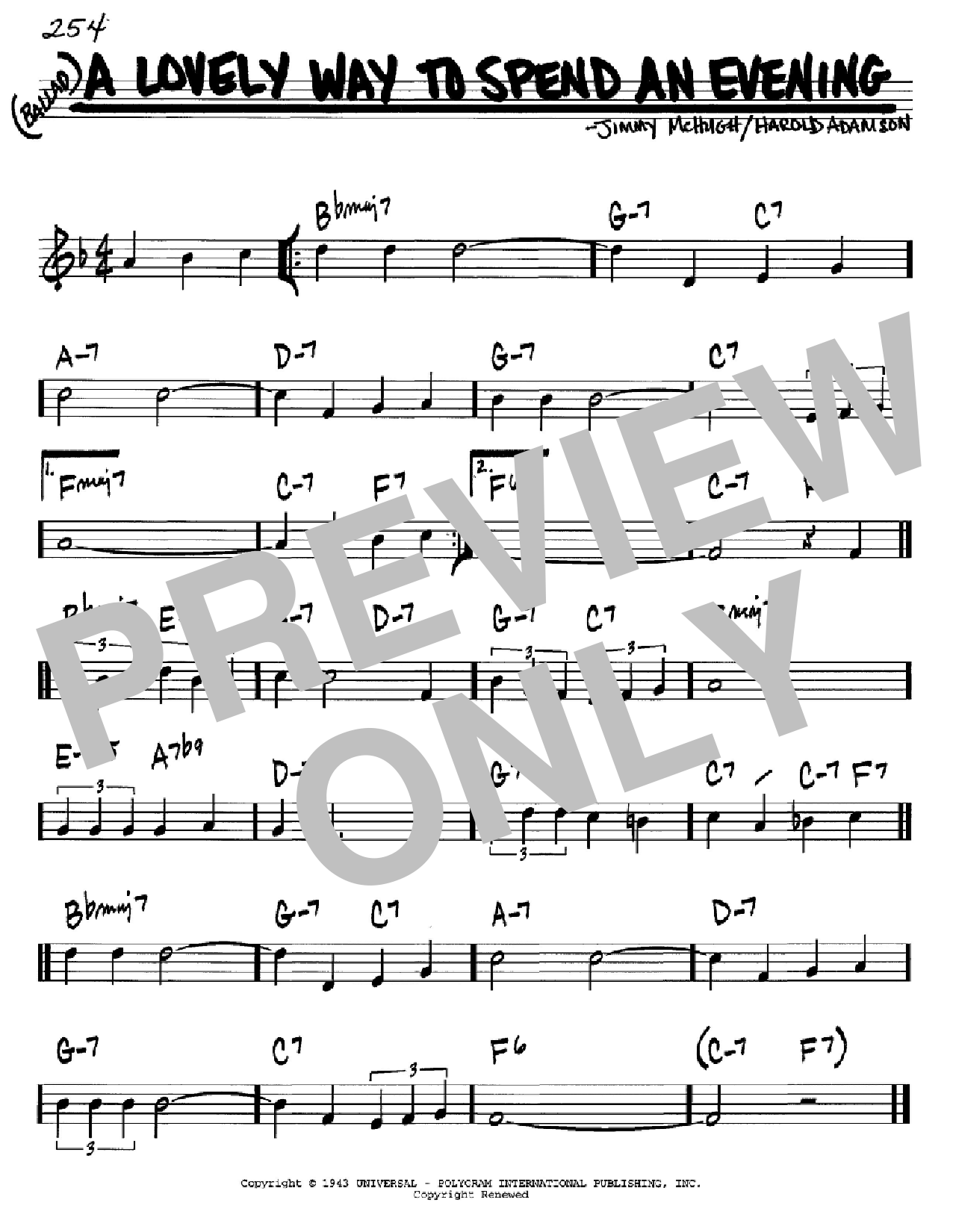 Download Frank Sinatra A Lovely Way To Spend An Evening Sheet Music and learn how to play Melody Line, Lyrics & Chords PDF digital score in minutes
