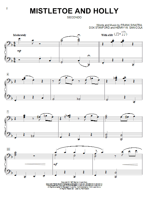 Download Frank Sinatra Mistletoe And Holly Sheet Music and learn how to play Easy Guitar Tab PDF digital score in minutes