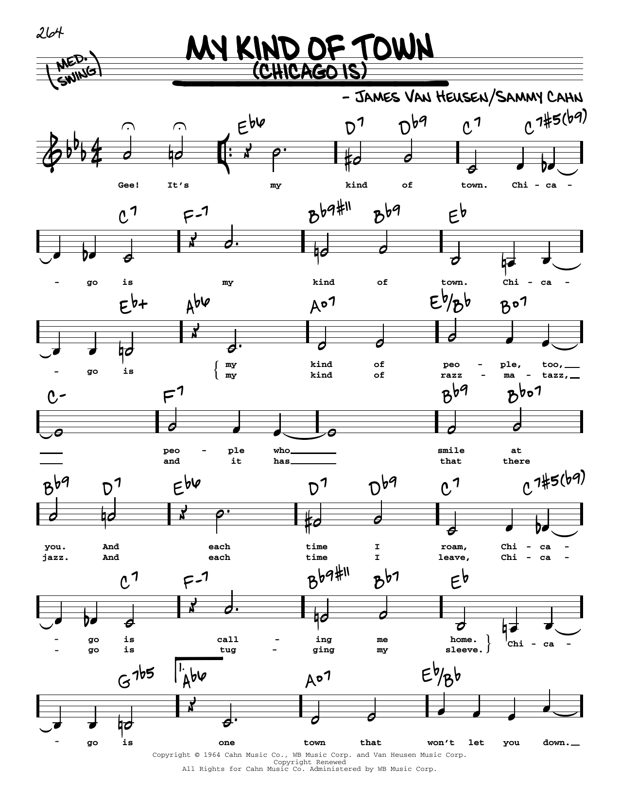 Download Frank Sinatra My Kind Of Town (Chicago Is) (Low Voice) Sheet Music and learn how to play Real Book – Melody, Lyrics & Chords PDF digital score in minutes