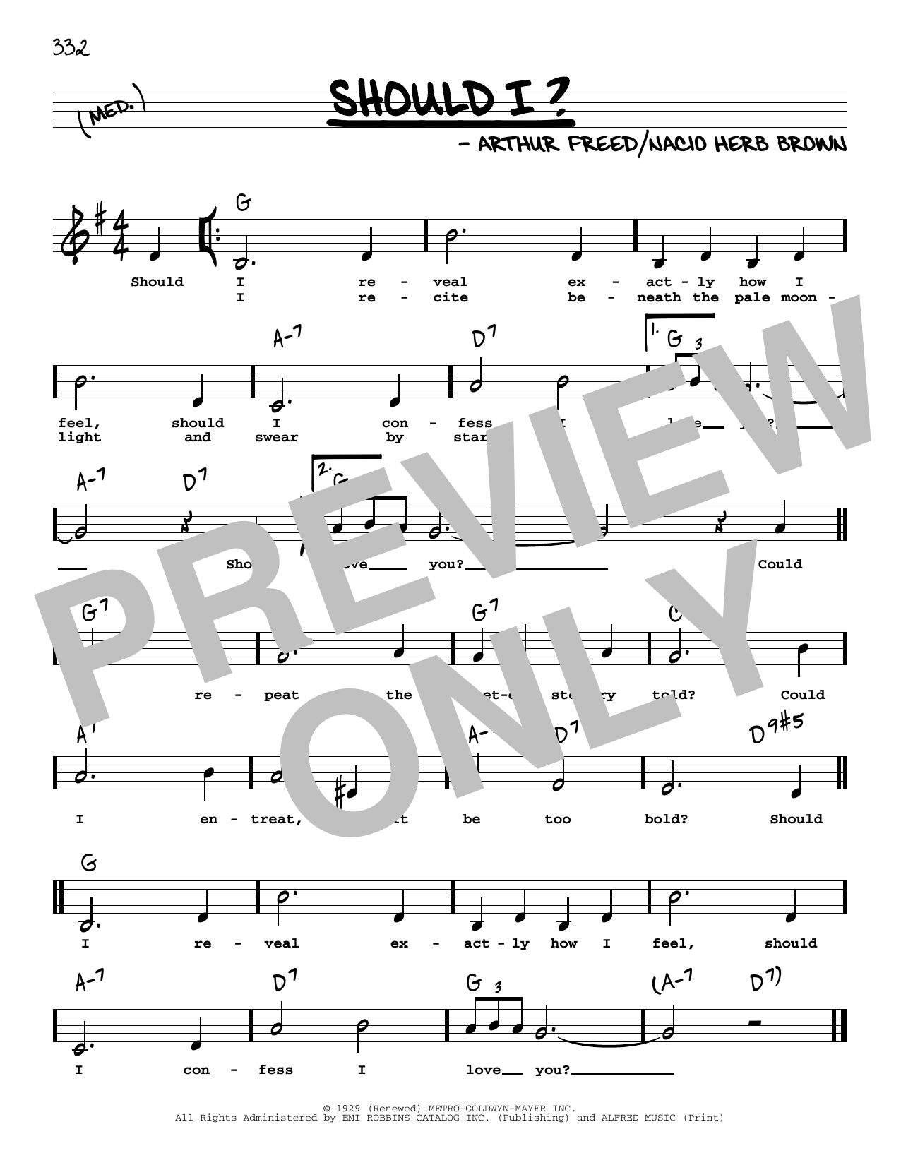 Download Frank Sinatra Should I? (Low Voice) Sheet Music and learn how to play Real Book – Melody, Lyrics & Chords PDF digital score in minutes