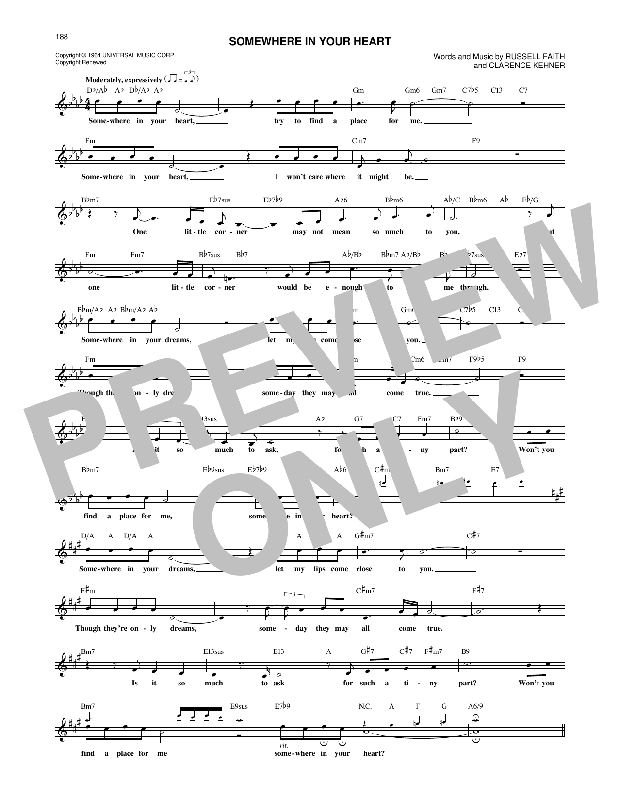 Download Frank Sinatra Somewhere In Your Heart Sheet Music and learn how to play Melody Line, Lyrics & Chords PDF digital score in minutes