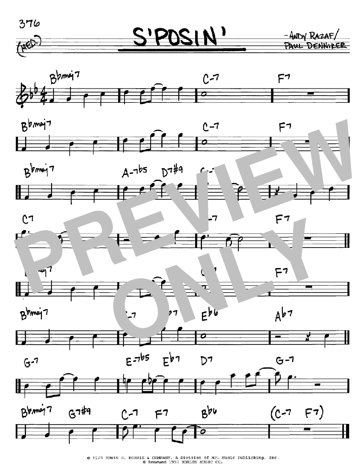 Download Frank Sinatra S'posin' Sheet Music and learn how to play Real Book - Melody & Chords - C Instruments PDF digital score in minutes