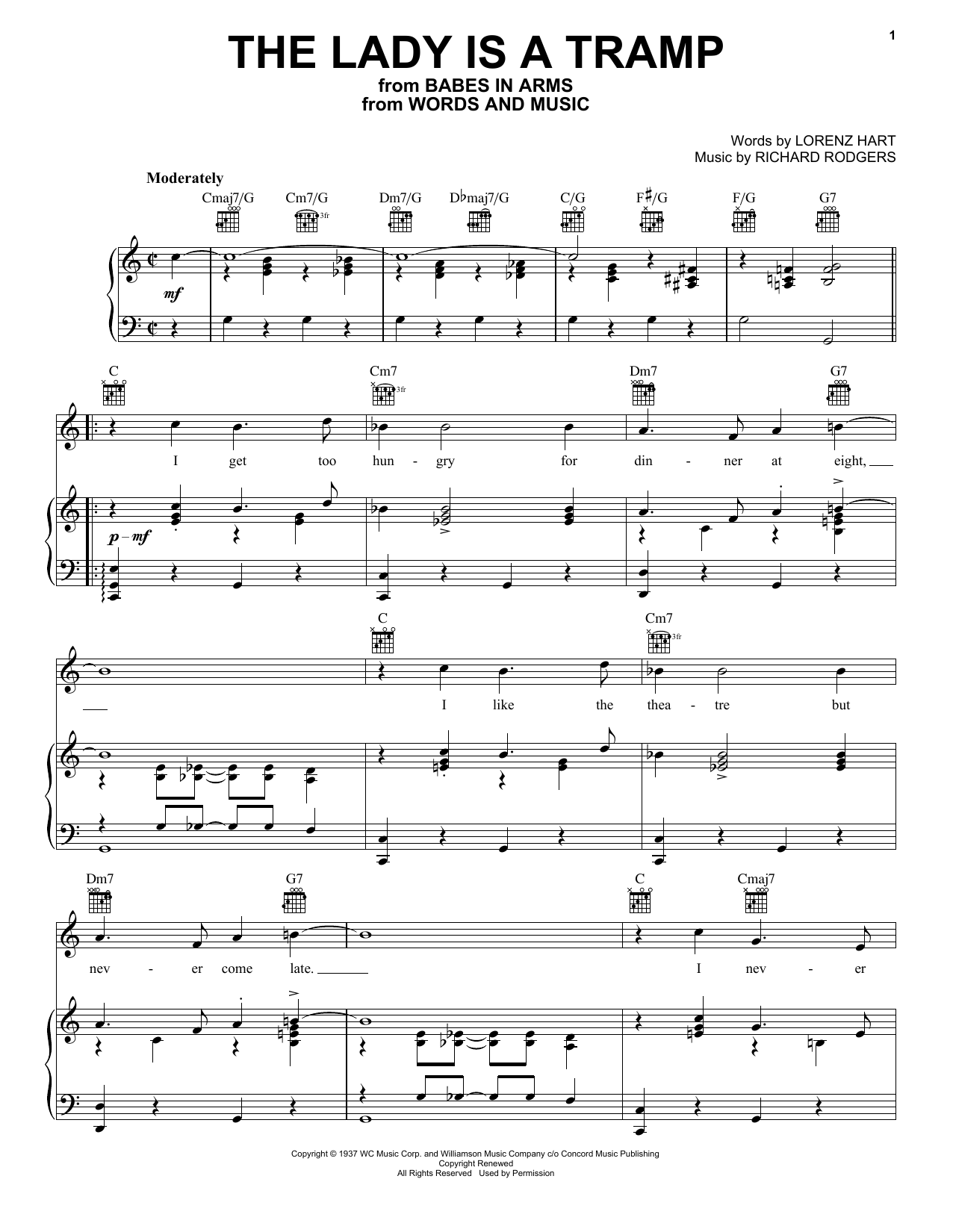 Download Frank Sinatra The Lady Is A Tramp Sheet Music and learn how to play Tenor Sax Solo PDF digital score in minutes