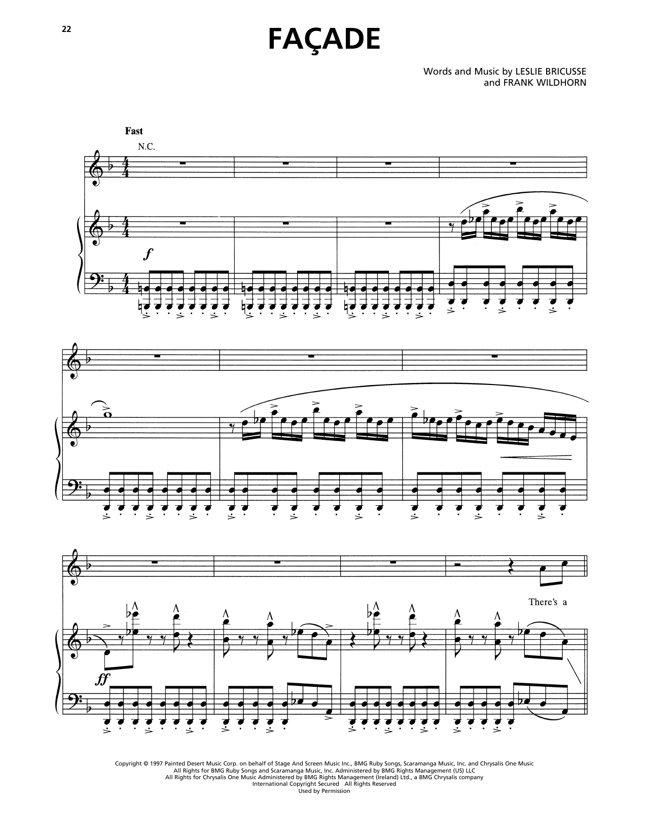 Download Frank Wildhorn & Leslie Bricusse Facade (from Jekyll & Hyde) Sheet Music and learn how to play Piano & Vocal PDF digital score in minutes