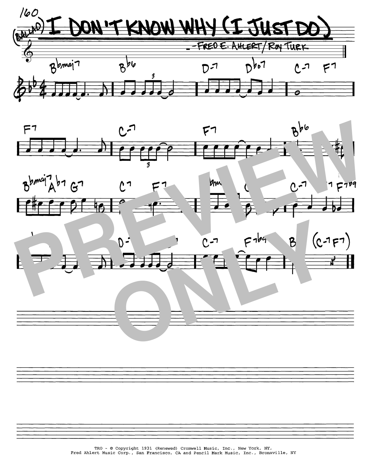 Frank Sinatra I Don t Know Why I Just Do Sheet Music Notes 