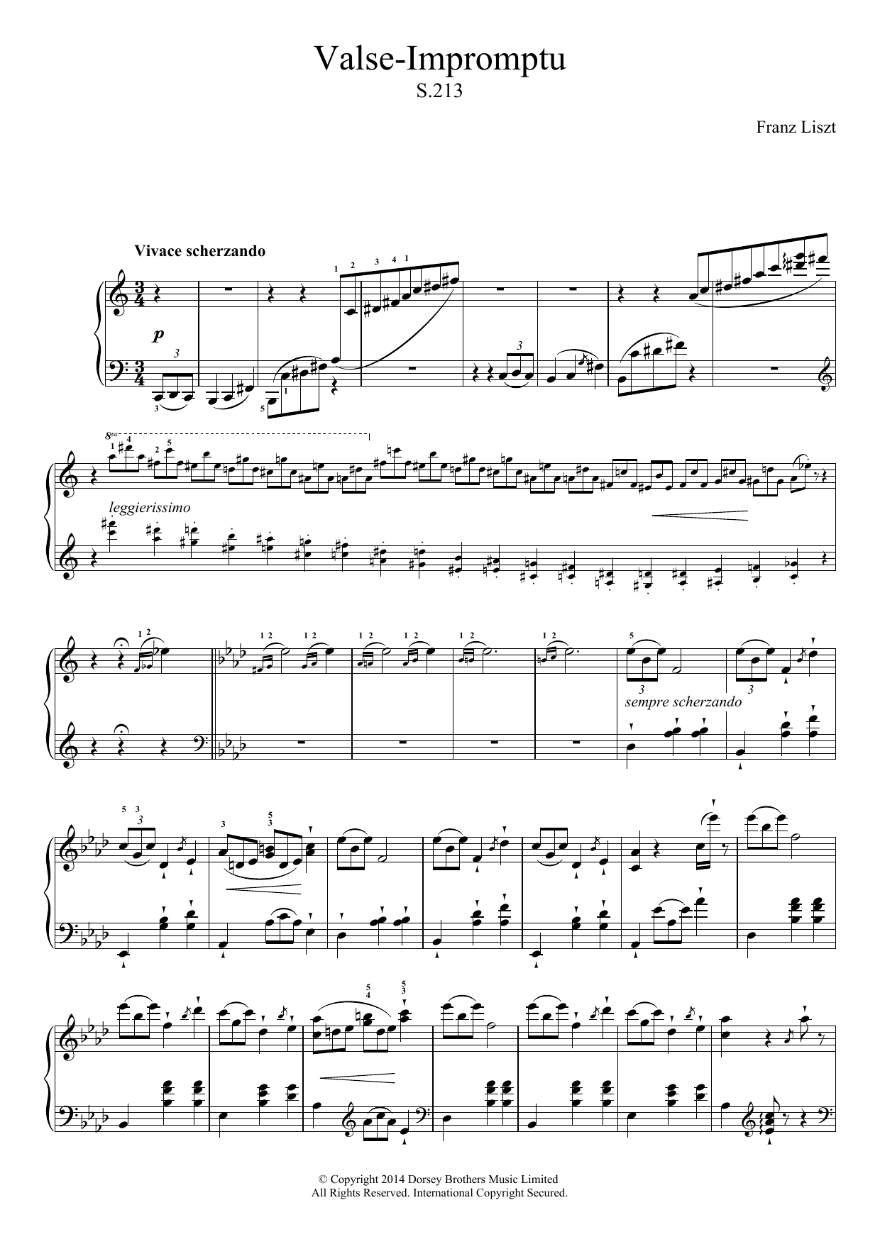 Download Franz Liszt Valse-Impromptu Sheet Music and learn how to play Piano PDF digital score in minutes