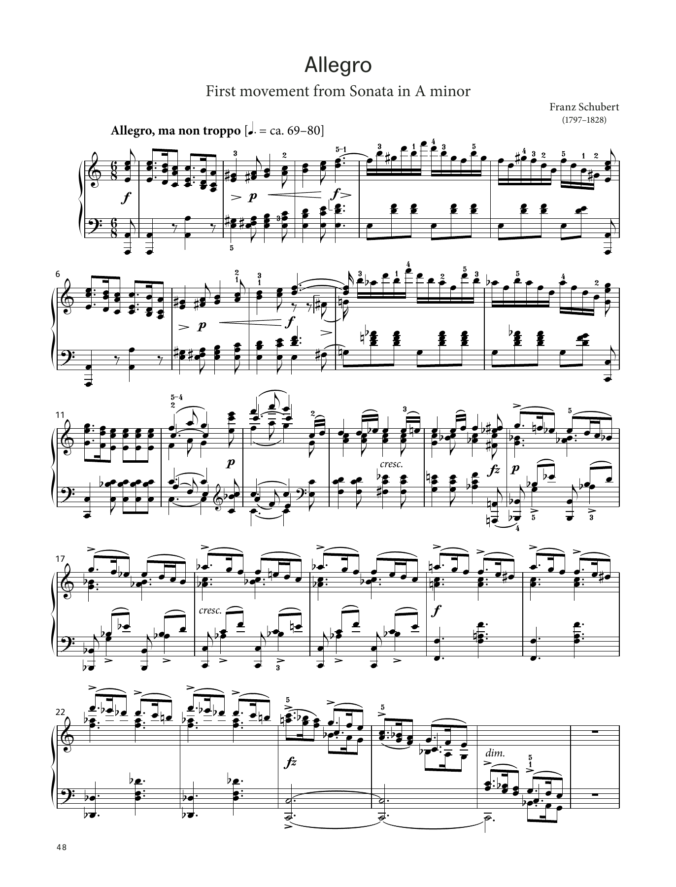 Download Franz Schubert Allegro, D. 537 (LCME Piano 2018 Grade 8 List A) Sheet Music and learn how to play Piano Solo PDF digital score in minutes