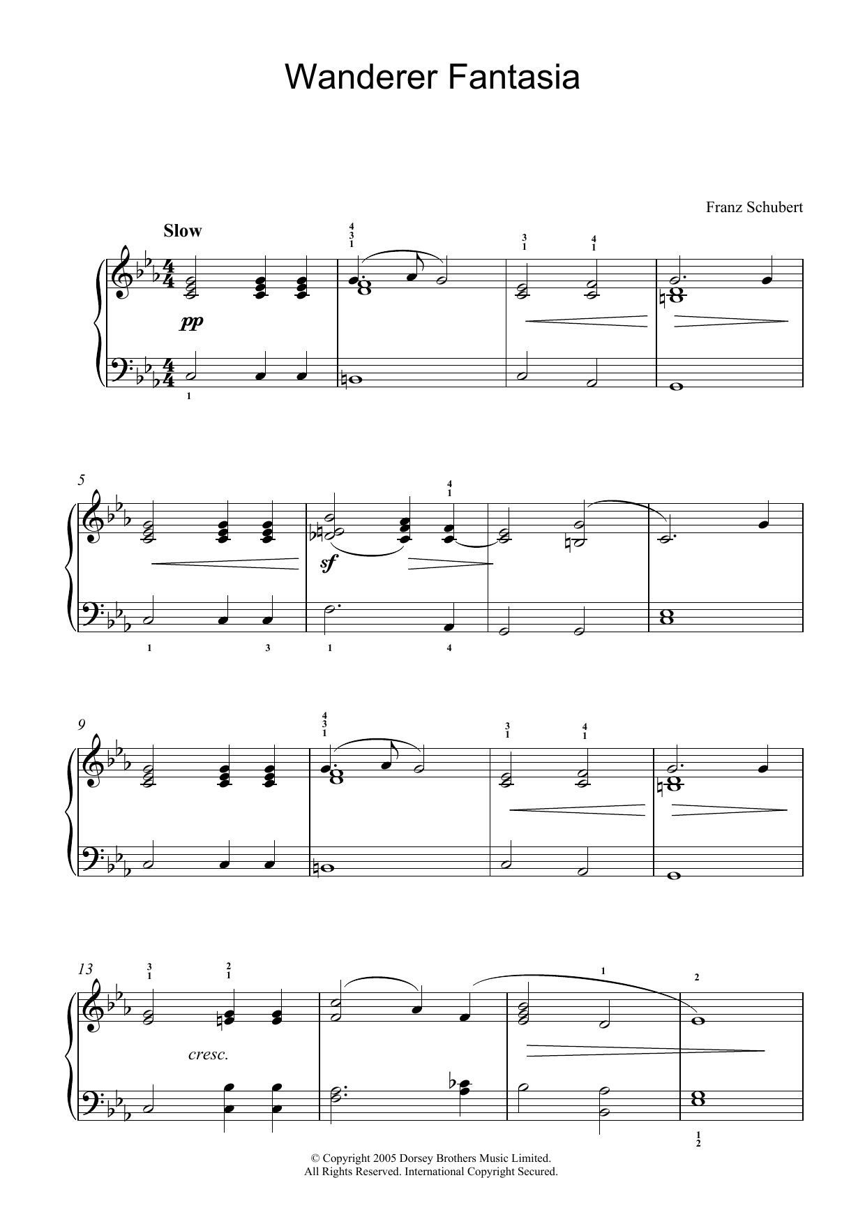Download Franz Schubert Wanderer Fantasia Sheet Music and learn how to play Piano PDF digital score in minutes