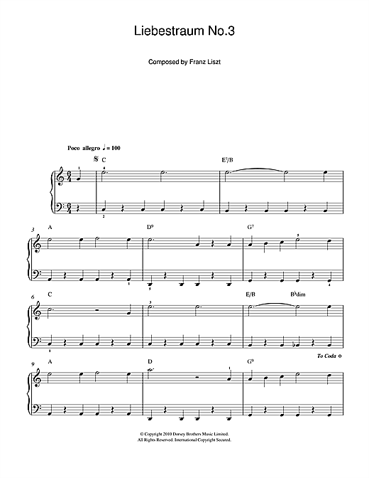 Thank Chromatic Flourish Franz Liszt "Liebestraum, Notturno No. 3 (Love's Dream)" Sheet Music Notes  | Download Printable PDF Score 46176