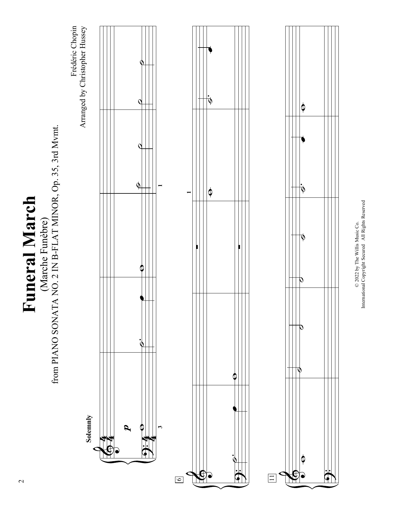 Download Frederic Chopin Funeral March (Marche Funebre), Op. 35 (arr. Christopher Hussey) Sheet Music and learn how to play Educational Piano PDF digital score in minutes