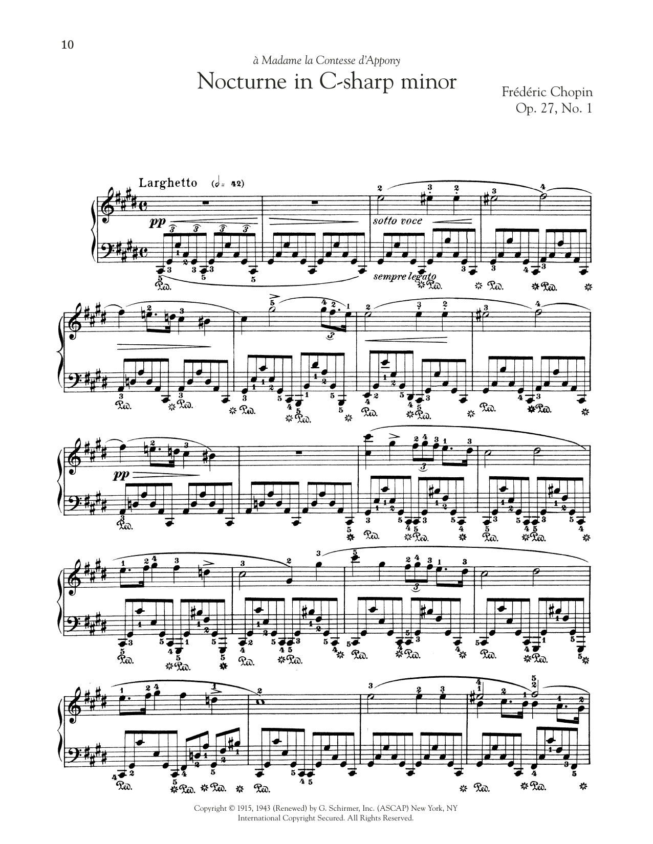 Download Frédéric Chopin Nocturne, Op. 27, No. 1 Sheet Music and learn how to play Piano Solo PDF digital score in minutes