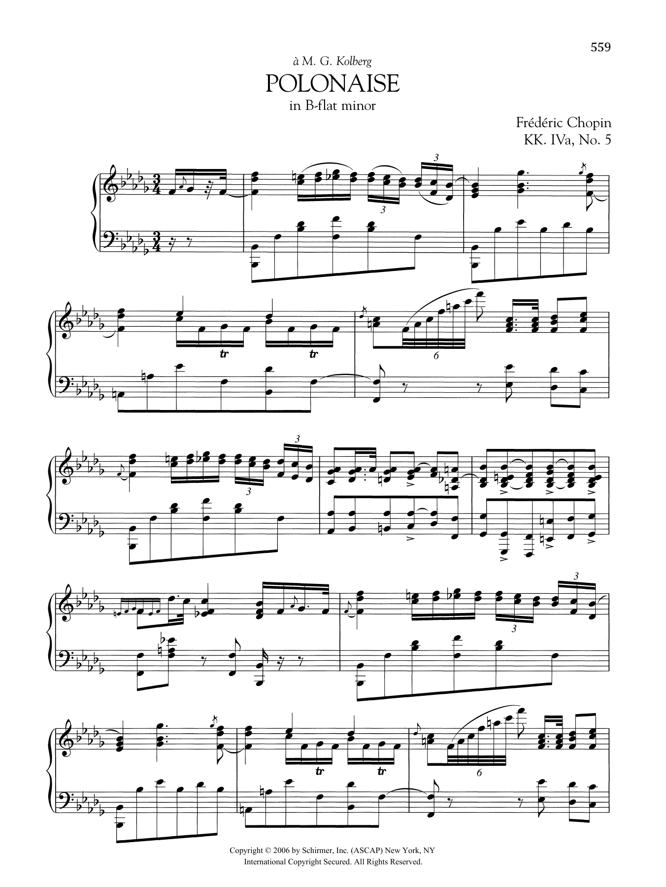 Download Frédéric Chopin Polonaise in B-flat minor, KK. IVa, No. 5 Sheet Music and learn how to play Piano Solo PDF digital score in minutes