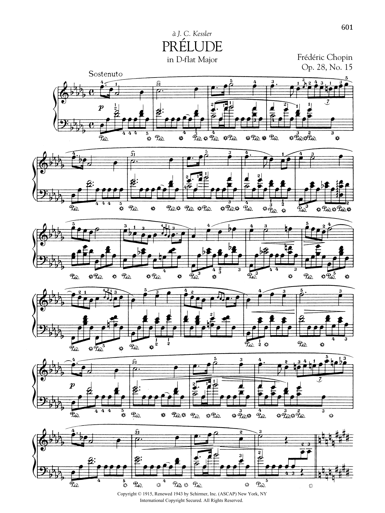 Download Frédéric Chopin Prelude in D-flat Major, Op. 28, No. 15 Sheet Music and learn how to play Piano Solo PDF digital score in minutes