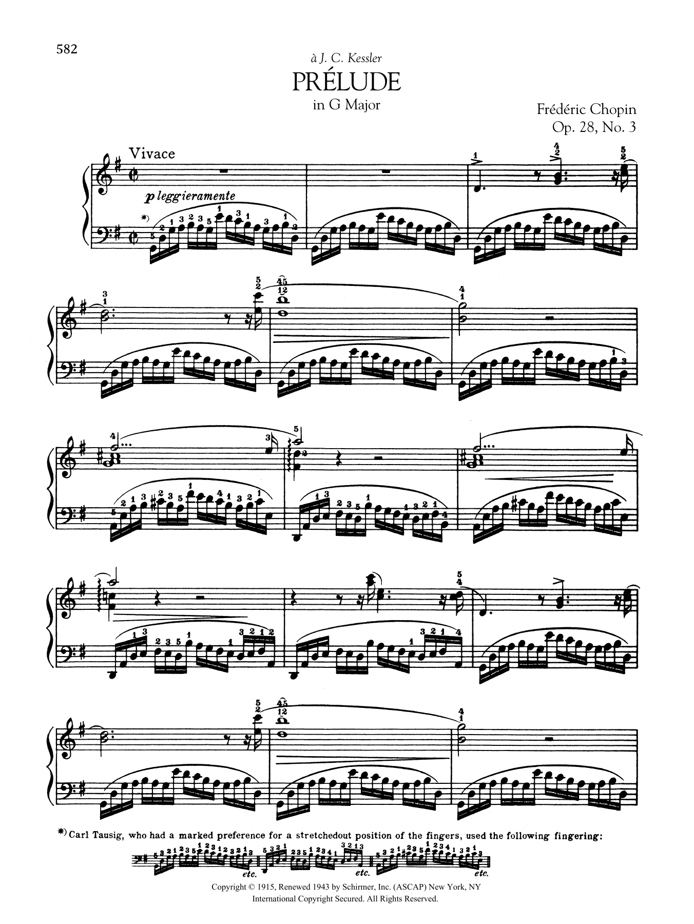 Download Frédéric Chopin Prélude in G Major, Op. 28, No. 3 Sheet Music and learn how to play Piano Solo PDF digital score in minutes