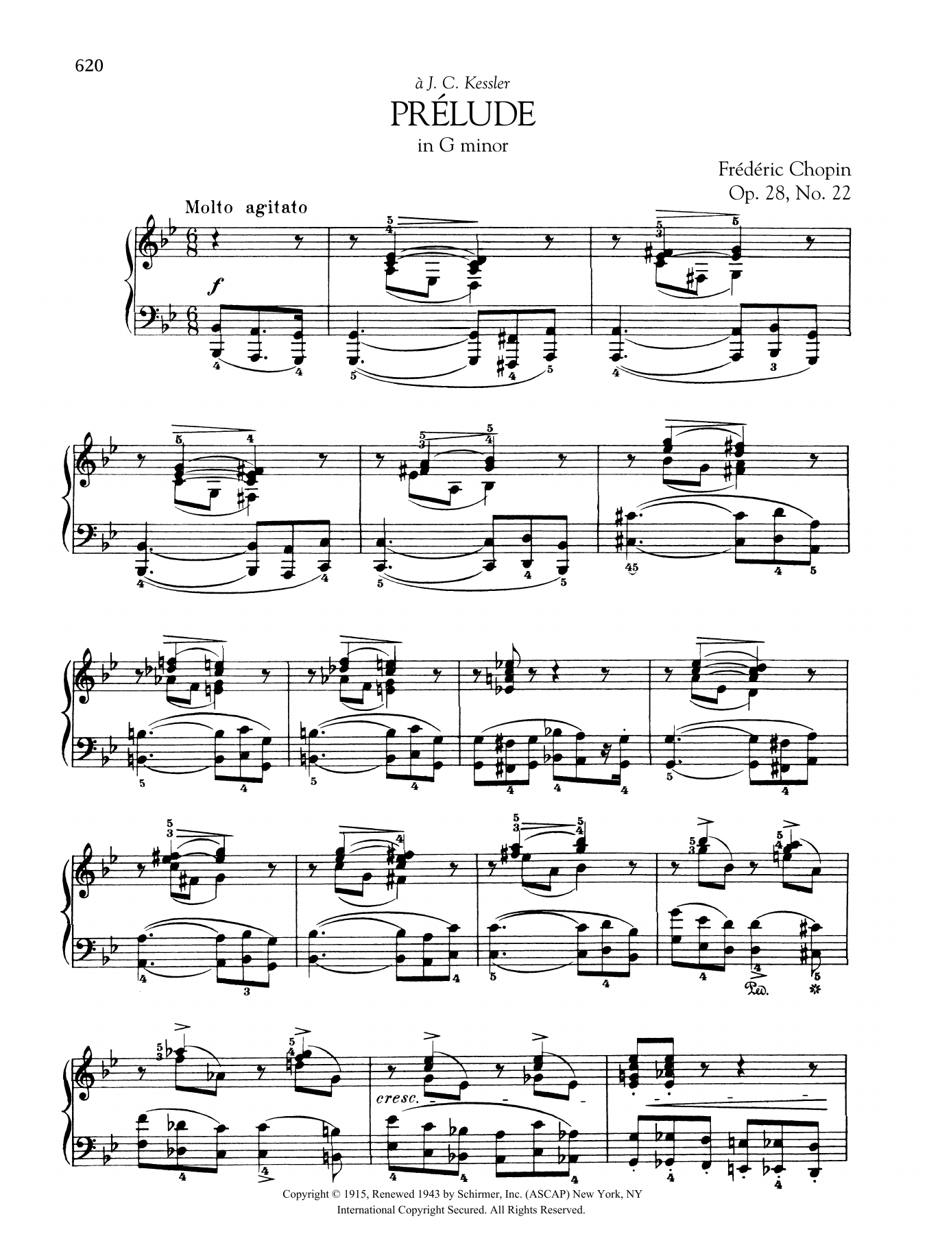 Download Frédéric Chopin Prélude in G minor, Op. 28, No. 22 Sheet Music and learn how to play Piano Solo PDF digital score in minutes