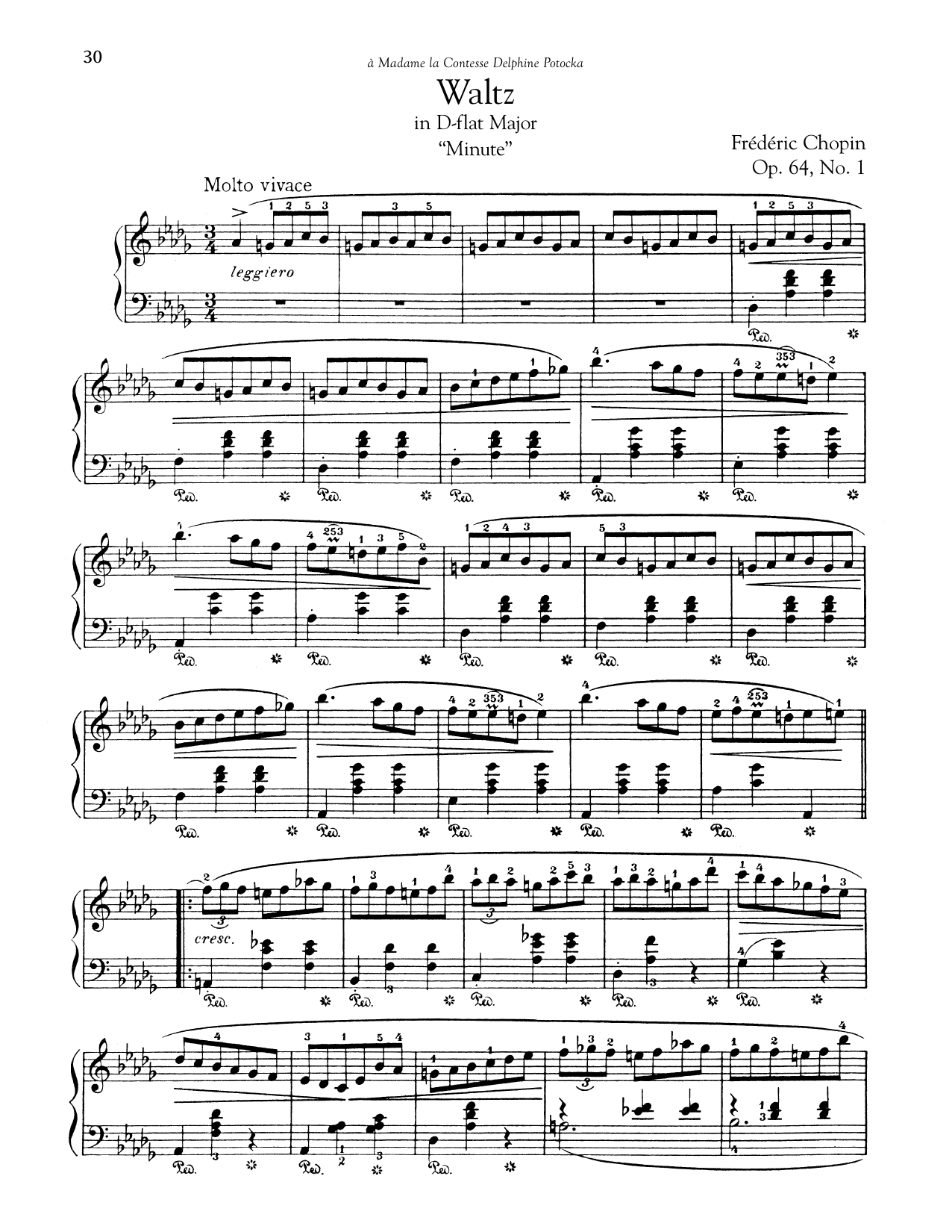 Download Frederic Chopin Waltz In D-Flat Major (