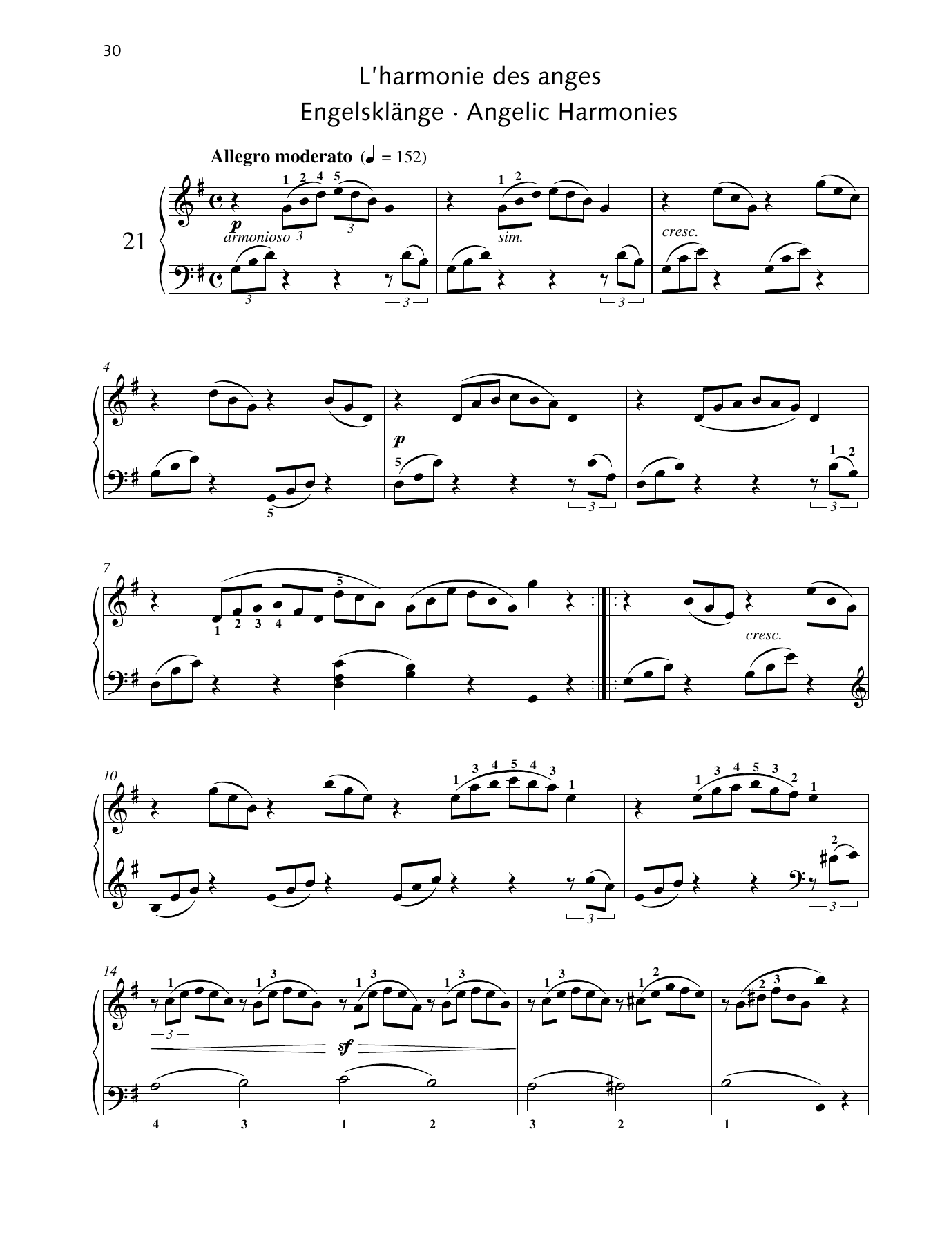 Download Friedrich Burgmuller Angelic Harmonies Sheet Music and learn how to play Piano Solo PDF digital score in minutes