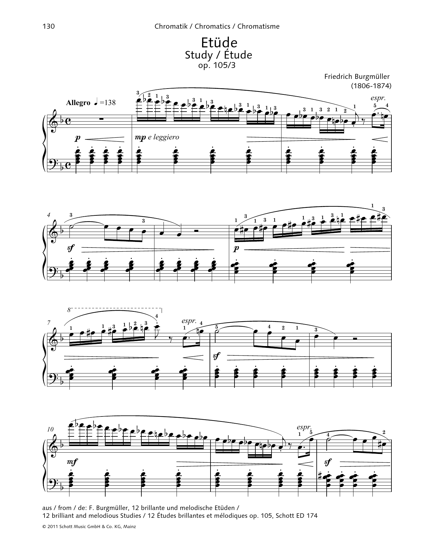 Download Friedrich Burgmuller Study Sheet Music and learn how to play Piano Solo PDF digital score in minutes